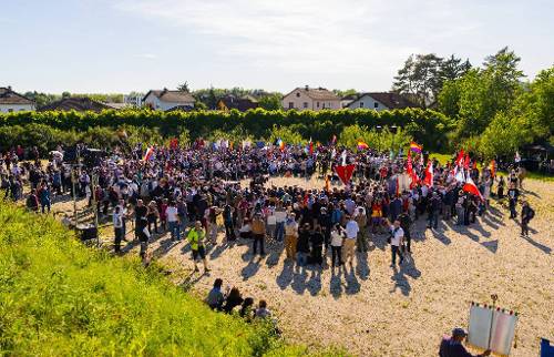 Commemoration ceremony in Gusen – 80th anniversary of the liberation